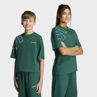 adidas Originals T-Shirt "LOOSE BLOCKED" für Kinder, mit Rundhalsausschnitt, ohne Verschluss, aus Baumwolle