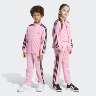 adidas Originals Trainingsanzug "FIREBIRD TS" 2 tlg. für Kinder, zweiteiliges Set, aus Polyester
