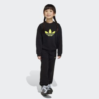 adidas Originals Trainingsanzug "TREFOIL SET MIT RUNDHALSAUSSCHNITT, LOCKER GESCHNITTEN" 2 tlg.