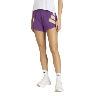 adidas RTR Split Shorts Gr. L 3 INCH Lila Damen