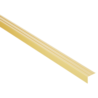 alfer Abschlussprofil 'clipstech®' Aluminium messingfarben 1000 x 18 mm