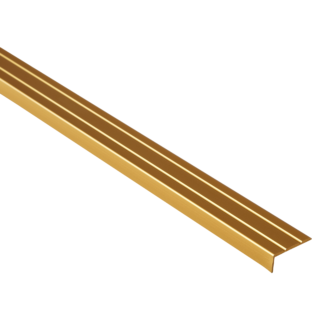 alfer Abschlussprofil 'clipstech®' messingfarben 2000 x 25 x 8 mm