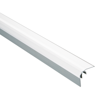 alfer Abschlussprofil 'clipstech®' silber 2000 x 27 mm