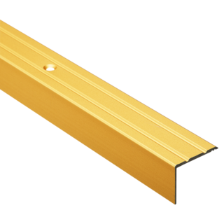 alfer Treppenprofil Aluminium messingfarben, Breite 25 mm