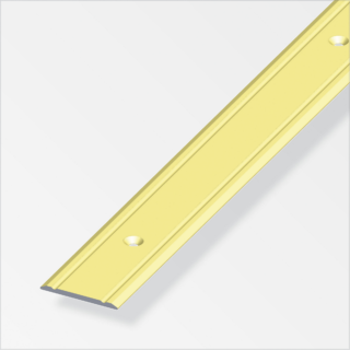 alfer Übergangsprofil aus Aluminium flach, gelocht 2000 x 30 x 2 mm