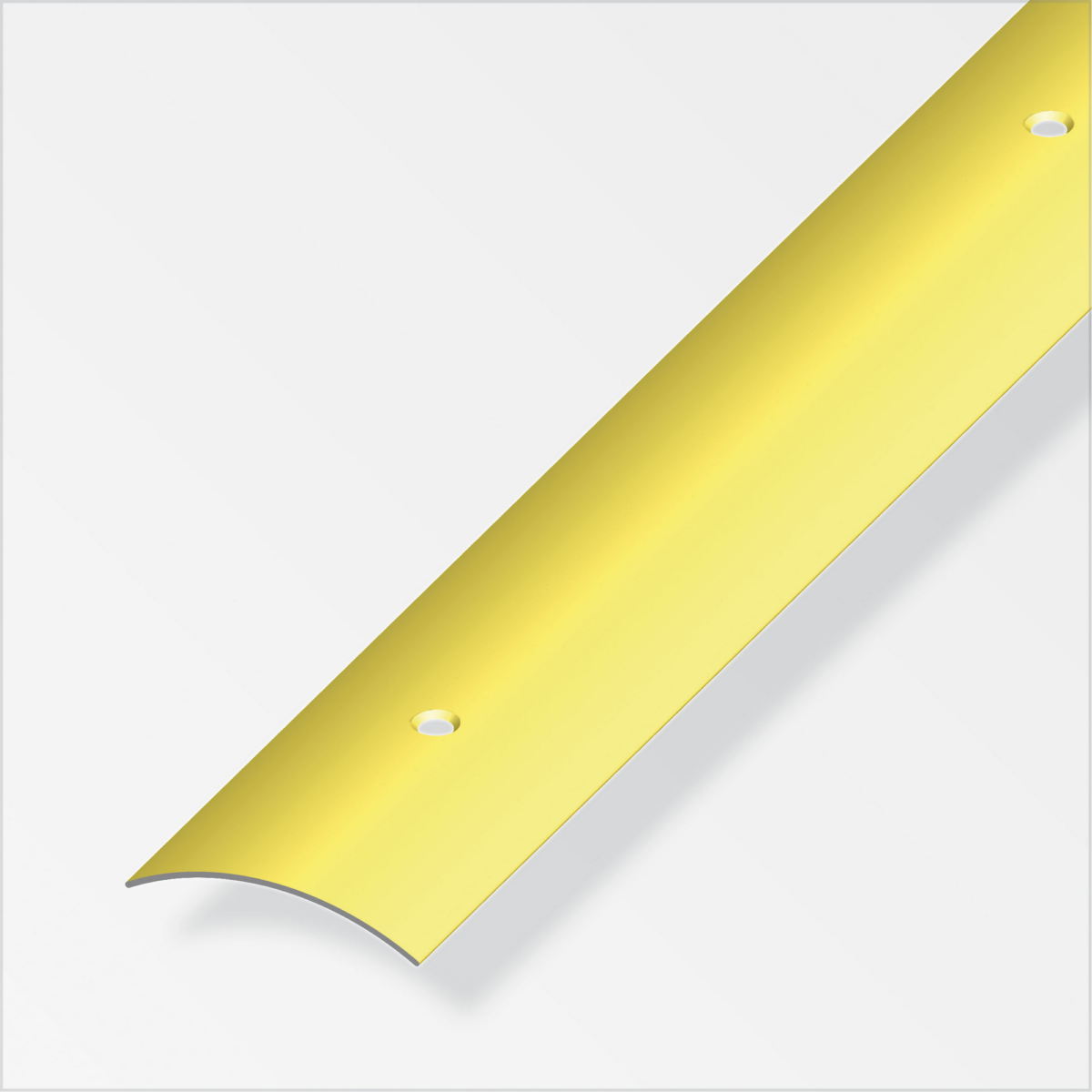 alfer Übergangsprofil aus Messing, gelocht 2000 x 30 x 3 mm