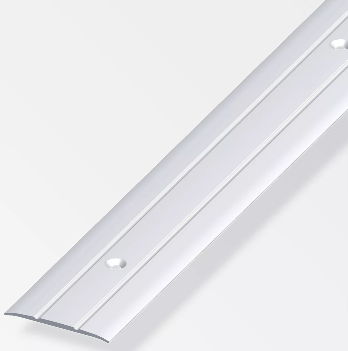 alfer Übergangsprofil silber eloxiert, gelocht 2000 x 37 x 2,5 mm