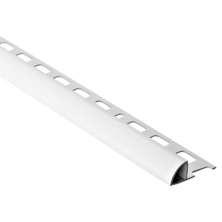 alfer Viertelkreisprofil brilliantweiß 2500 x 19,5 x 8 mm