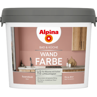 Alpina Bad- und Küchenfarbe Rosenstaub 2,5 l