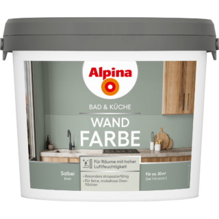 Alpina Bad- und Küchenfarbe Salbei 2,5 l