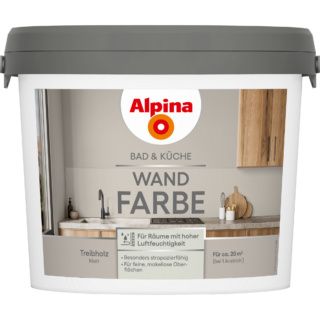 Alpina Bad- und Küchenfarbe Treibholz 2,5 l
