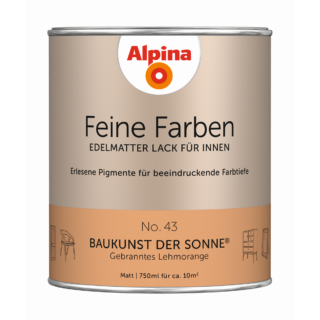 Alpina Feine Farben 'Baukunst der Sonne' orange matt 750 ml
