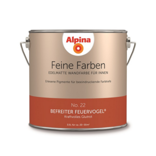Alpina Feine Farben 'Befreiter Feuervogel' rostrot matt 2,5 l