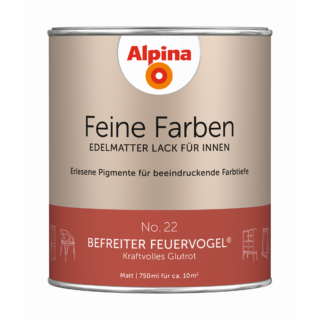 Alpina Feine Farben 'Befreiter Feuervogel' rostrot matt 750 ml
