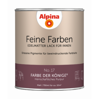 Alpina Feine Farben 'Farbe der Könige' purpurrot matt 750 ml