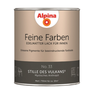 Alpina Feine Farben 'Stille des Vulkans' anthrazitgrau matt 750 ml