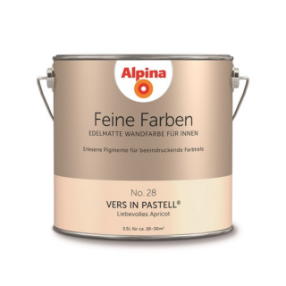 Alpina Feine Farben 'Vers in Pastell' apricotfarben matt 2,5 l
