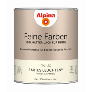 Alpina Feine Farben 'Zartes Leuchten' hellgelb matt 750 ml