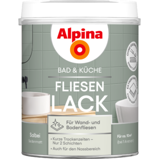 Alpina Fliesenlack 2K Salbei seidenmatt 750 ml