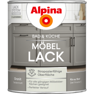 Alpina Möbellack Granit seidenmatt 750 ml