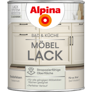 Alpina Möbellack Kreidefelsen seidenmatt 750 ml