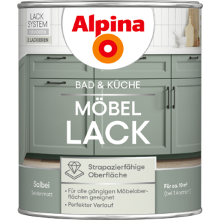Alpina Möbellack Salbei seidenmatt 750 ml