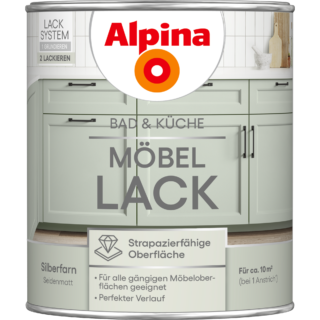 Alpina Möbellack Silberfarn seidenmatt 750 ml