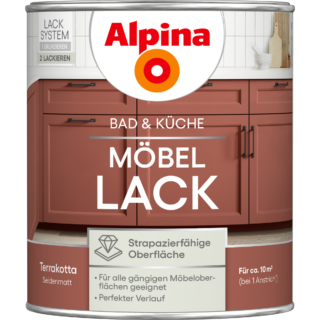 Alpina Möbellack Terrakotta seidenmatt 750 ml
