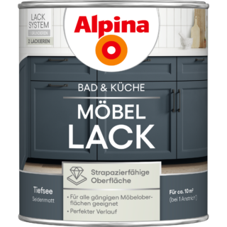 Alpina Möbellack Tiefsee seidenmatt 750 ml