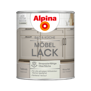 Alpina Möbellack Treibholz seidenmatt 750 ml