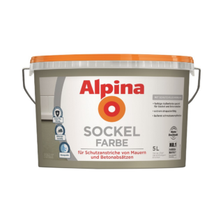 Alpina Sockelfarbe grau matt 5 l