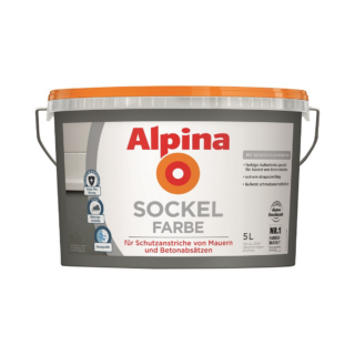 Alpina Sockelfarbe schiefergrau matt 5 l