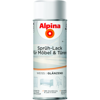Alpina Sprühlack weiß glänzend 400 ml