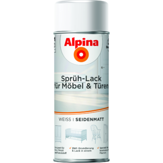 Alpina Sprühlack weiß seidenmatt 400 ml
