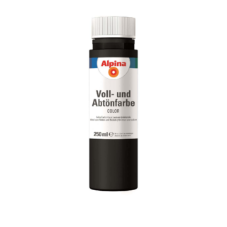 Alpina Voll- und Abtönfarbe 'Night Black' schwarz 250 ml
