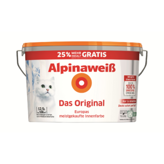 Alpina Wandfarbe 'Das Original' weiß matt 12,5 l