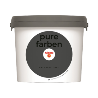 Alpina Wandfarbe 'pure farben' anthrazitgrau matt 2,5 l
