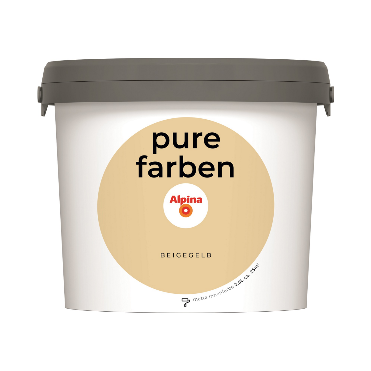 Alpina Wandfarbe 'Pure Farben' beigegelb matt 2,5 l