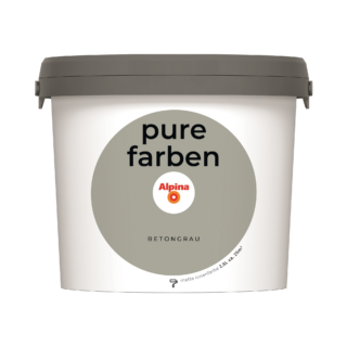Alpina Wandfarbe 'pure farben' betongrau matt 2,5 l