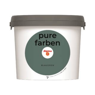 Alpina Wandfarbe 'pure farben' blaugrün matt 2,5 l