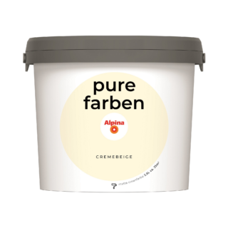 Alpina Wandfarbe 'pure farben' cremebeige matt 2,5 l
