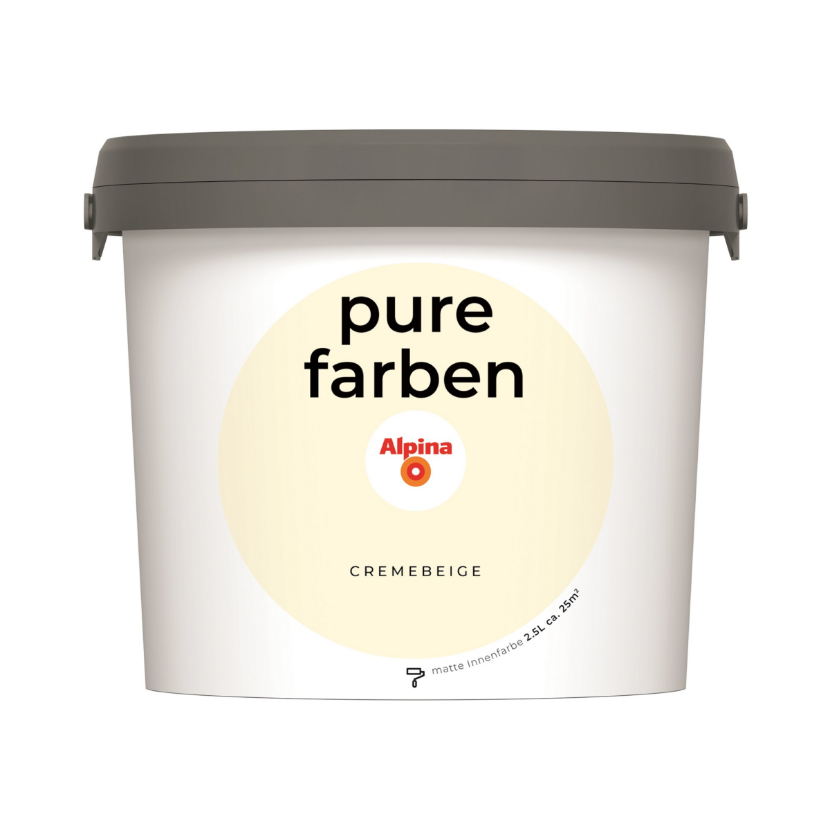 Alpina Wandfarbe 'pure farben' cremebeige matt 2,5 l