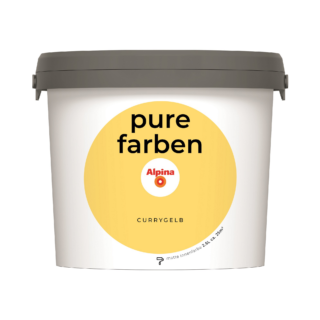 Alpina Wandfarbe 'Pure Farben' currygelb matt 2,5 l