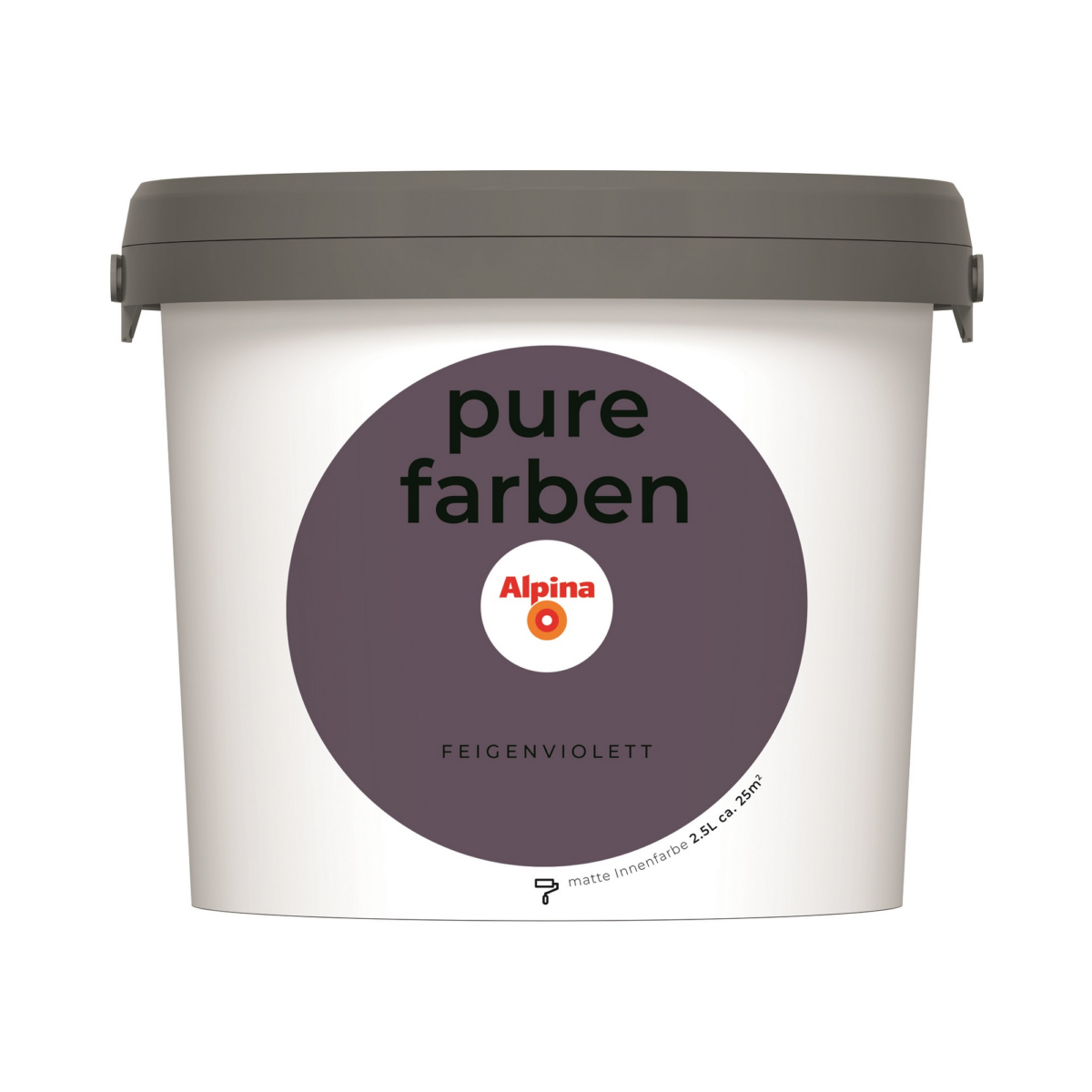Alpina Wandfarbe 'pure farben' feigenviolett matt 2,5 l