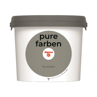 Alpina Wandfarbe 'pure farben' felsgrau matt 2,5 l