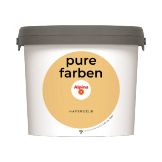 Alpina Wandfarbe 'Pure Farben' hafergelb matt 2,5 l