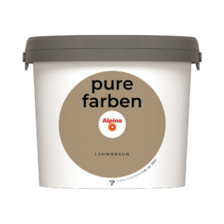 Alpina Wandfarbe 'pure farben' lehmbraun matt 2,5 l