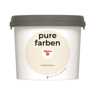 Alpina Wandfarbe 'pure farben' mondgrau matt 2,5 l