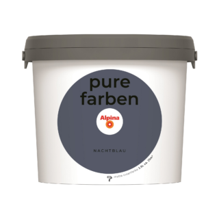 Alpina Wandfarbe 'pure farben' nachtblau matt 2,5 l