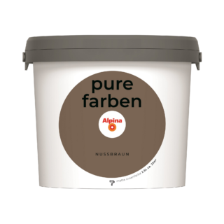Alpina Wandfarbe 'pure farben' nussbraun matt 2,5 l